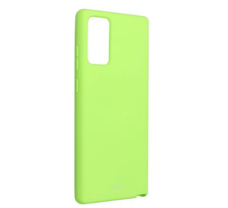 Roar Colorful Jelly Case -  Samsung Galaxy Note 20 žltý limetkový