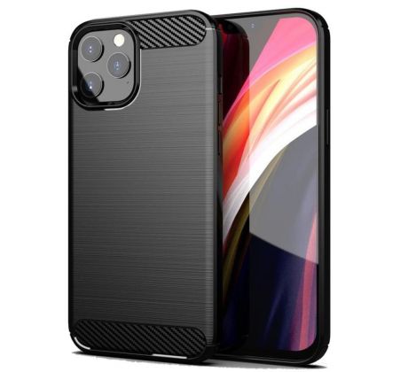 Forcell CARBON Case  iPhone 12 Pro Max čierny