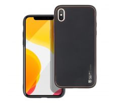 Forcell LEATHER Case  iPhone X čierny