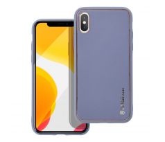 Forcell LEATHER Case  iPhone X modrý