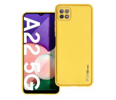 Forcell LEATHER Case  Samsung Galaxy A22 5G žltý