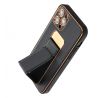 Forcell LEATHER Case Kickstand  Samsung Galaxy A02S čierny