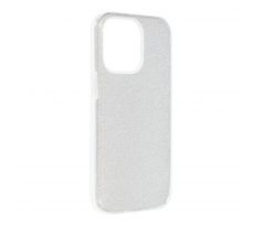 Forcell SHINING Case  iPhone 13 Pro strieborný