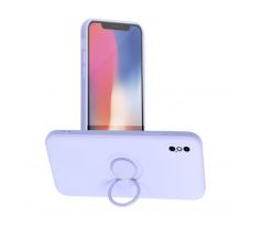 Forcell SILICONE RING Case  iPhone X fialový