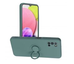 Forcell SILICONE RING Case  Samsung Galaxy A03S zelený