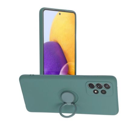Forcell SILICONE RING Case  Samsung Galaxy A72 LTE ( 4G ) zelený