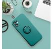Forcell SILICONE RING Case  iPhone 13 Pro zelený