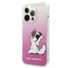 Original   KARL LAGERFELD  iPhone 13 Pro CHOUPETTE EAT GRADIENT PINK KLHCP13LCFNRCPI