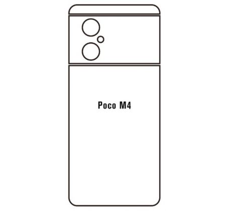 Hydrogel - matná zadná ochranná fólia - Xiaomi Poco M4 5G