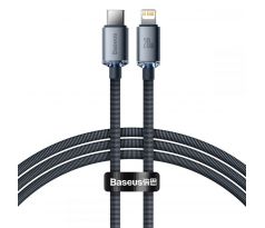 KÁBEL BASEUS CRYSTAL SHINE TYPE-C TO LIGHTNING CABLE PD20W 120CM BLACK