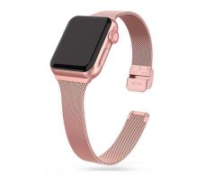 REMIENOK TECH-PROTECT THIN MILANESE APPLE WATCH 4 / 5 / 6 / 7 / 8 / 9 / SE (38 / 40 / 41 MM) ROSE GOLD
