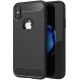 Forcell CARBON Case  iPhone XS Max  čierny
