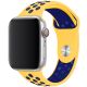 Remienok pre Apple Watch (42/44/45mm) Sport, yellow-midnight blue (veľkosť S)