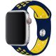 Remienok pre Apple Watch (42/44/45mm) Sport, midnight blue-yellow (veľkosť S)