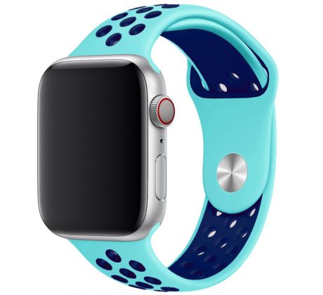 Remienok pre Apple Watch (38/40/41mm) Sport, green-blue (veľkosť S)