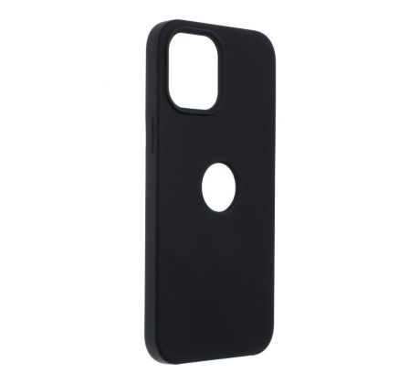 Forcell Silicone Case  iPhone 12 Pro Max čierny (with hole)