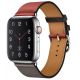 Kožený remienok pre Apple Watch (42/44/45mm) Red Etain