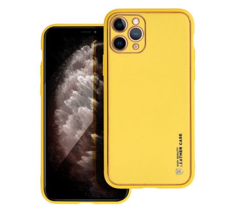 Forcell LEATHER Case  iPhone 11 Pro žltý