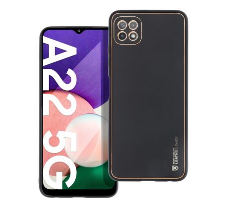 Forcell LEATHER Case  Samsung Galaxy A22 5G čierny