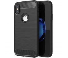 Forcell CARBON Case  iPhone XS čierny
