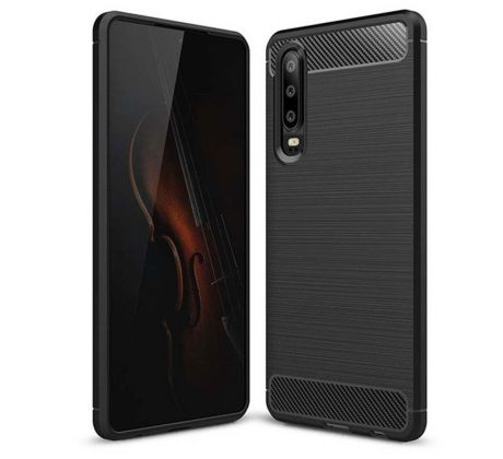 Forcell CARBON Case  Huawei P30 čierny