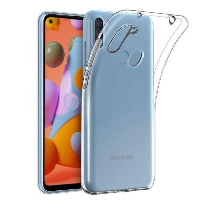 Transparentný silikónový kryt s hrúbkou 0,5mm  Samsung Galaxy A11