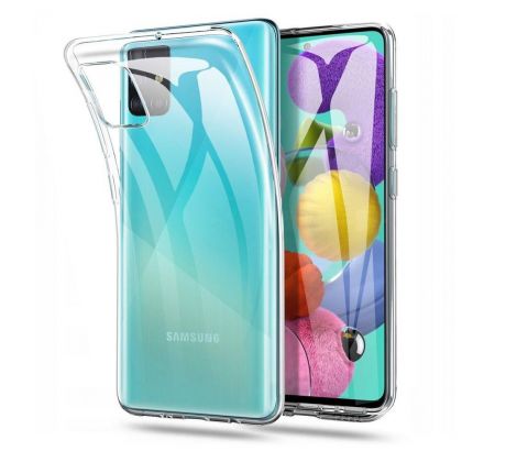 Transparentný silikónový kryt s hrúbkou 0,5mm  Samsung Galaxy M51