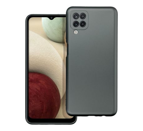 METALLIC Case  Samsung Galaxy A12 šedý