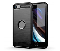 Forcell CARBON Case  iPhone SE 2022 čierny