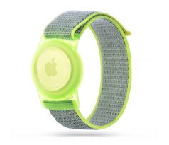 REMIENOK TECH-PROTECT NYLON FOR KIDS APPLE AIRTAG LIME