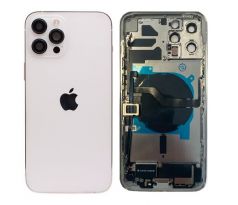 Apple iPhone 12 Pro Max - Zadný housing s predinštalovanými dielmi (biely)