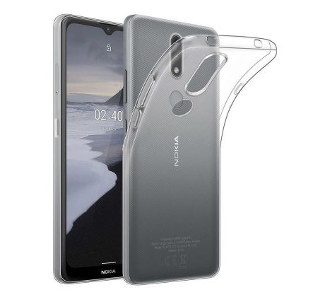 Transparentný silikónový kryt s hrúbkou 0,5mm  - Nokia 2.3  priesvitný