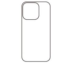 Hydrogel - matná zadná ochranná fólia - iPhone 14 Pro Max - typ výrezu 2