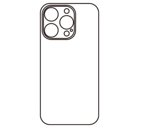 Hydrogel - zadná ochranná fólia - iPhone 14 Pro - typ výrezu 2