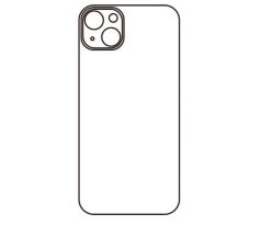 Hydrogel - matná zadná ochranná fólia - iPhone 14 Plus - typ výrezu 3