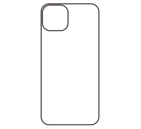 Hydrogel - zadná ochranná fólia - iPhone 14 - typ výrezu 2