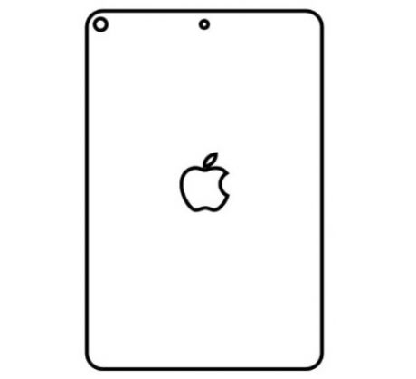 Hydrogel - zadná ochranná fólia - Apple iPad Mini 5 - typ výrezu 2