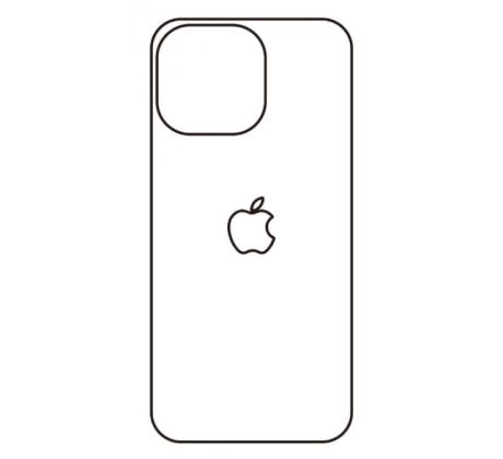 Hydrogel - matná zadná ochranná fólia - iPhone 14 Pro Max - typ výrezu 2