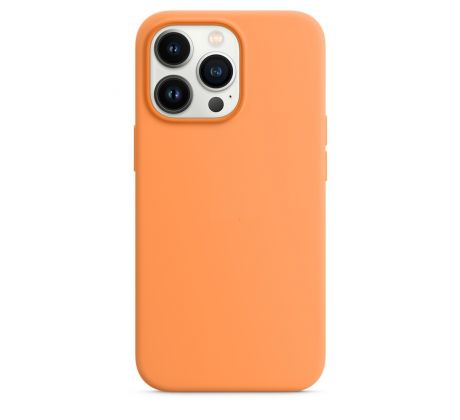 iPhone 13 Pro Silicone Case s MagSafe - Marigold design (oranžový)