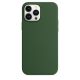 iPhone 13 Pro Silicone Case s MagSafe - Clover design (zelený)