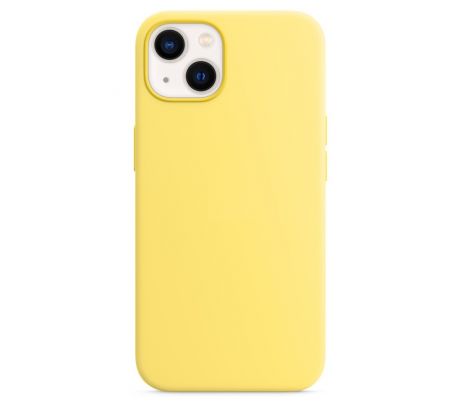 iPhone 13 mini Silicone Case s MagSafe - Lemon Zest design (žltý)
