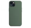 iPhone 13 Silicone Case s MagSafe - Eucalyptus design (zelený)