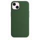 iPhone 13 Silicone Case s MagSafe - Clover design (zelený)