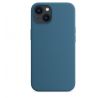 iPhone 13 mini Silicone Case s MagSafe - Blue Jay design (modrý)