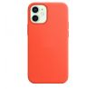 iPhone 12 mini Silicone Case s MagSafe - Electric Orange design (oranžový)