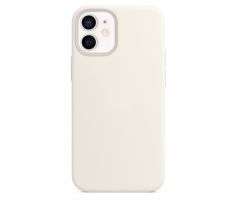 iPhone 12 mini Silicone Case s MagSafe - White design (biely)