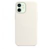 iPhone 12/12 Pro Silicone Case s MagSafe - White design (biely)