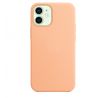 iPhone 12/12 Pro Silicone Case s MagSafe - Cantaloupe design (oranžový)