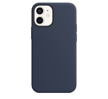 iPhone 12 mini Silicone Case s MagSafe - Deep Navy design (tmavomodrý)