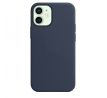 iPhone 12/12 Pro Silicone Case s MagSafe - Deep Navy design (tmavomodrý)